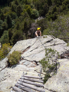Samuel su parte finale della Ferrata (64088 bytes)
